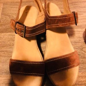 Clarks Artisan Platform Wedge Sandal